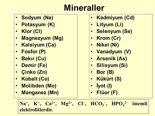 Mineraller Ve Özellikleri